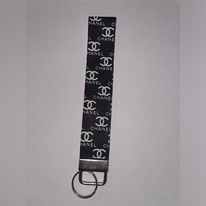 Chanel faux leather wristlet